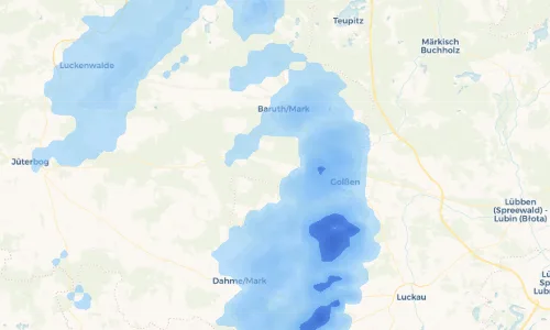 Regenradar Vorschaubild - Aktuelle Niederschläge in Groß Ziescht und Umgebung
