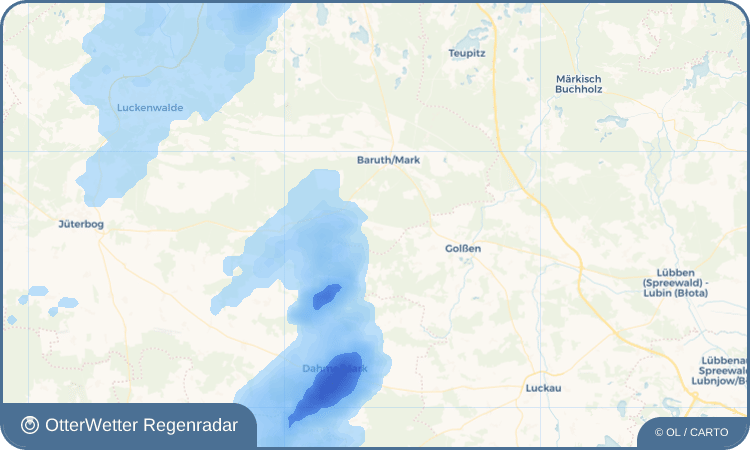 OtterWetter Regenradar-Widget Groß Ziescht