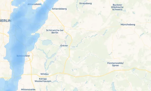 Regenradar Vorschaubild - Aktuelle Niederschläge in Grünheide (Mark) und Umgebung