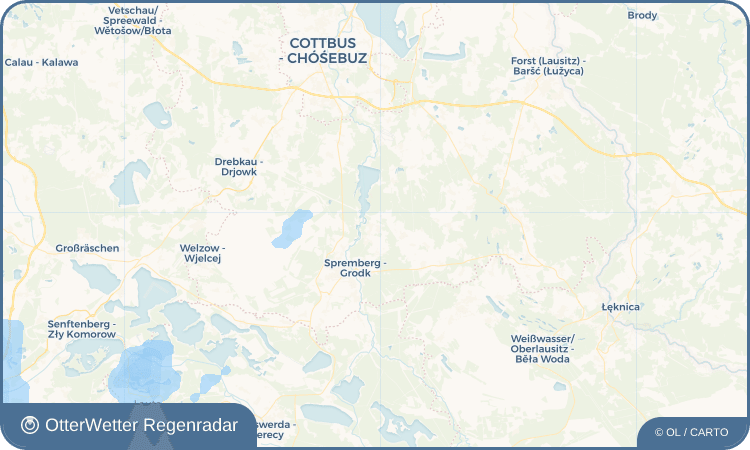 OtterWetter Regenradar-Widget Haidemühl - Gózdź