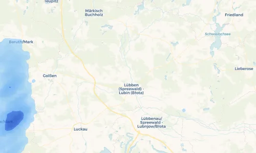 Regenradar Vorschaubild - Aktuelle Niederschläge in Hartmannsdorf - Hartmanojce und Umgebung
