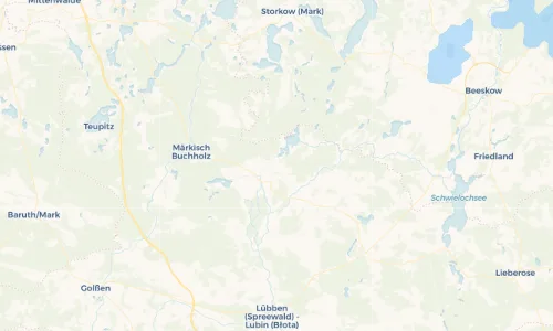 Regenradar Vorschaubild - Aktuelle Niederschläge in Hohenbrück - Wusoki Móst und Umgebung