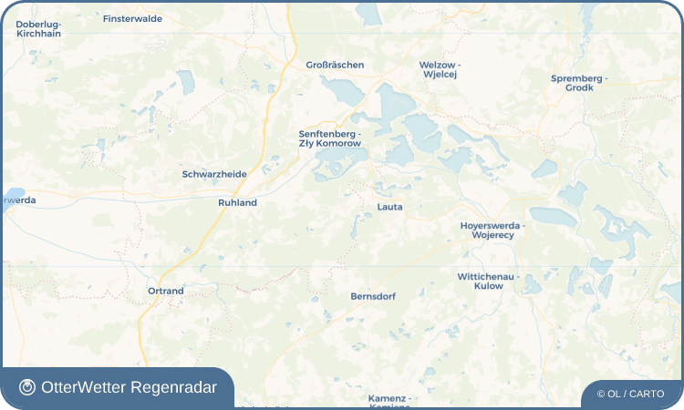 OtterWetter Regenradar-Widget Hosena - Hóznja