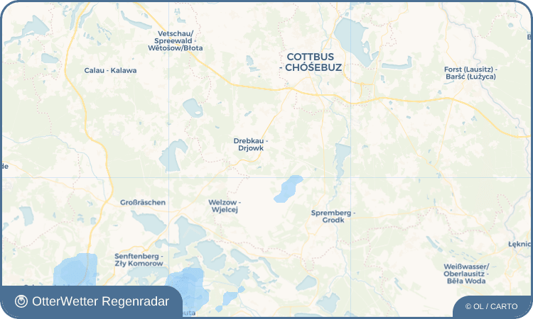 OtterWetter Regenradar-Widget Jehserig - Jazorki