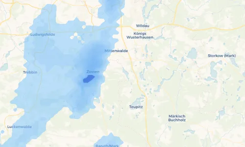 Regenradar Vorschaubild - Aktuelle Niederschläge in Kallinchen und Umgebung