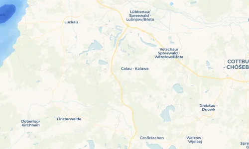 Regenradar Vorschaubild - Aktuelle Niederschläge in Kemmen - Kamjeny und Umgebung