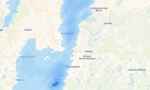Regenradar Vorschaubild - Aktuelle Niederschläge in Kiekebusch und Umgebung