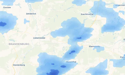 Regenradar Vorschaubild - Aktuelle Niederschläge in Klandorf und Umgebung