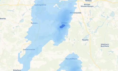 Regenradar Vorschaubild - Aktuelle Niederschläge in Klausdorf und Umgebung