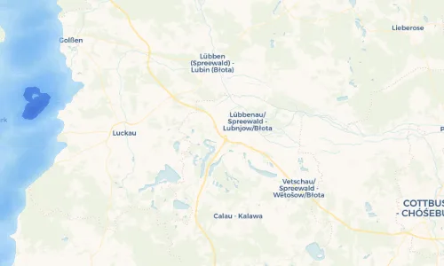 Regenradar Vorschaubild - Aktuelle Niederschläge in Klein Beuchow - Buchojc und Umgebung