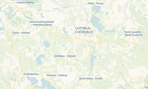 Regenradar Vorschaubild - Aktuelle Niederschläge in Klein Oßnig - Wóseńck und Umgebung