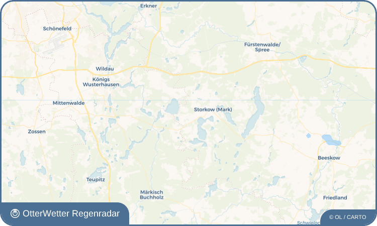 OtterWetter Regenradar-Widget Klein Schauen