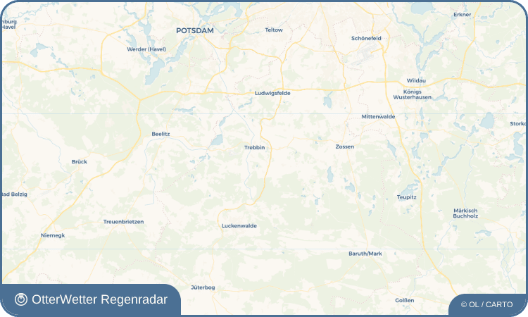 OtterWetter Regenradar-Widget Klein Schulzendorf