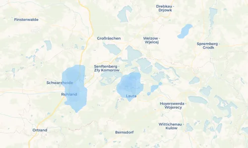 Regenradar Vorschaubild - Aktuelle Niederschläge in Kleinkoschen - Kóšynka und Umgebung
