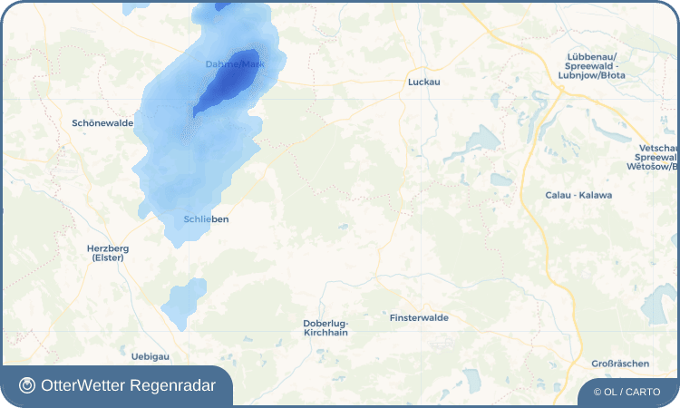 OtterWetter Regenradar-Widget Kleinkrausnik
