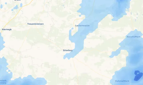 Regenradar Vorschaubild - Aktuelle Niederschläge in Kloster Zinna und Umgebung