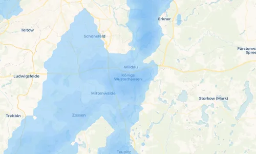 Regenradar Vorschaubild - Aktuelle Niederschläge in Königs Wusterhausen und Umgebung