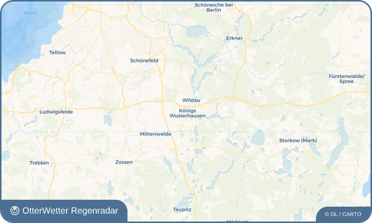 Widget-Vorschau für Königs Wusterhausen Wetter-Widget-Vorschau mit Vorhersagedaten für Königs Wusterhausen