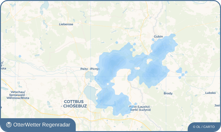 OtterWetter Regenradar-Widget Kolonie - Pipanojce