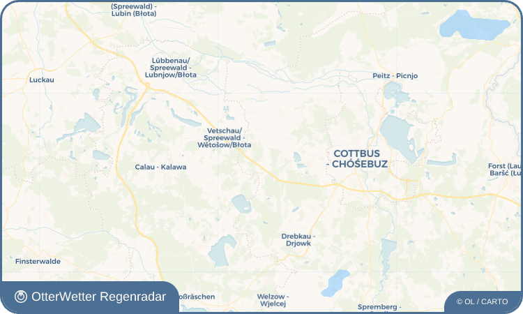 OtterWetter Regenradar-Widget Krieschow - Kśišow