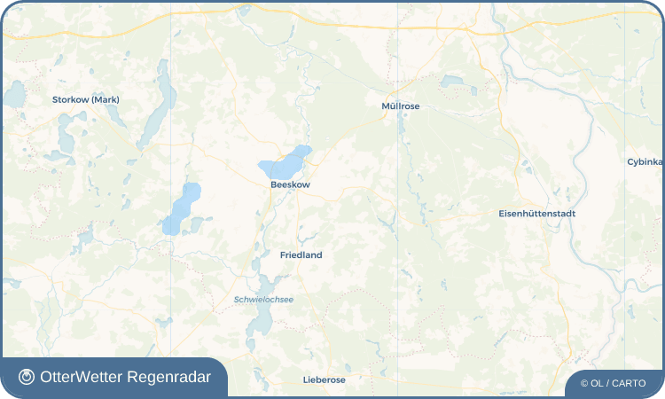 Wetter-Widget-Vorschau mit Vorhersagedaten für Krügersdorf