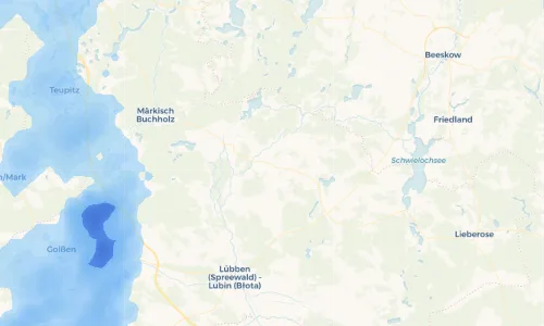 Regenradar Vorschaubild - Aktuelle Niederschläge in Kuschkow - Kuškow und Umgebung