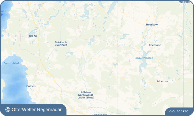 OtterWetter Regenradar-Widget Kuschkow - Kuškow