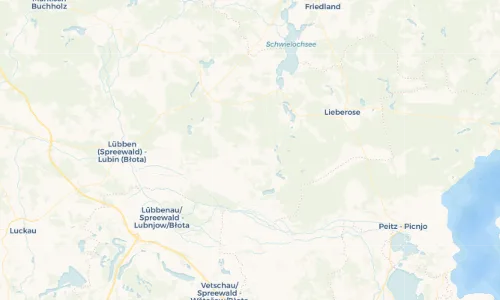 Regenradar Vorschaubild - Aktuelle Niederschläge in Laasow - Łaz und Umgebung