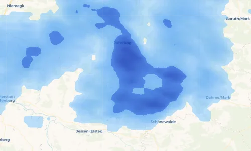 Regenradar Vorschaubild - Aktuelle Niederschläge in Langenlipsdorf und Umgebung