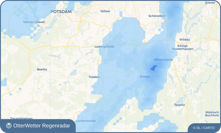 OtterWetter Regenradar-Widget Märkisch Wilmersdorf