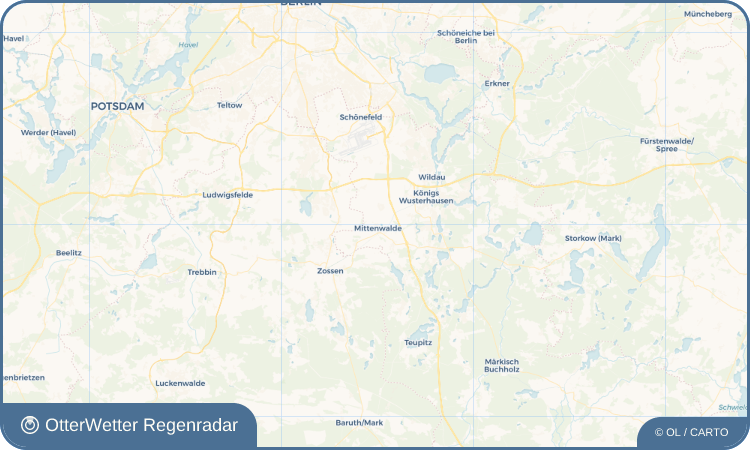 OtterWetter Regenradar-Widget Mittenwalde