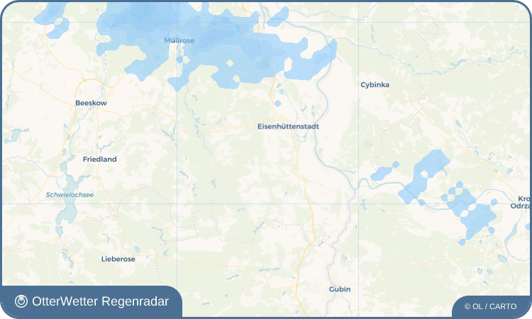 Wetter-Widget-Vorschau mit Vorhersagedaten für Möbiskruge