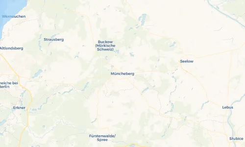 Regenradar Vorschaubild - Aktuelle Niederschläge in Müncheberg und Umgebung