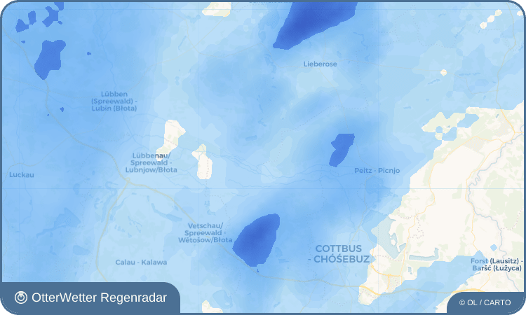 OtterWetter Regenradar-Widget Neu-Byhleguhre - Běła Gorka