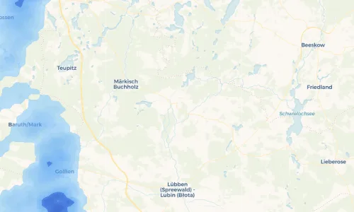 Regenradar Vorschaubild - Aktuelle Niederschläge in Neu Lübbenau und Umgebung