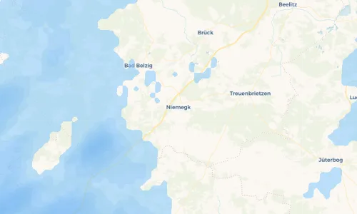 Regenradar Vorschaubild - Aktuelle Niederschläge in Niemegk und Umgebung