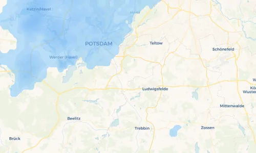 Regenradar Vorschaubild - Aktuelle Niederschläge in Nudow und Umgebung