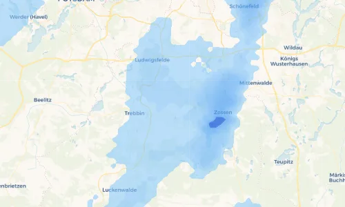 Regenradar Vorschaubild - Aktuelle Niederschläge in Nunsdorf und Umgebung