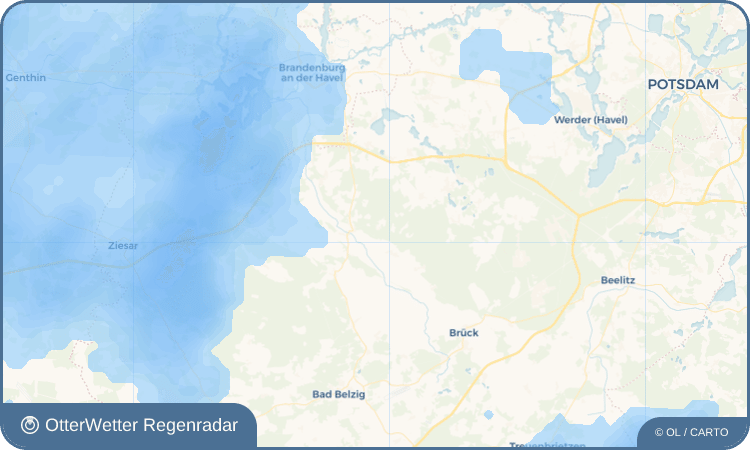 OtterWetter Regenradar-Widget Oberjünne