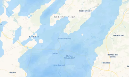 Regenradar Vorschaubild - Aktuelle Niederschläge in Oranienburg und Umgebung