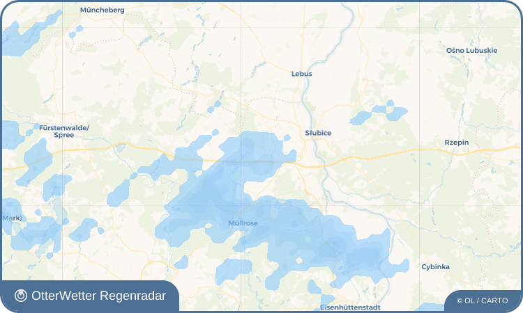 OtterWetter Regenradar-Widget Pagram