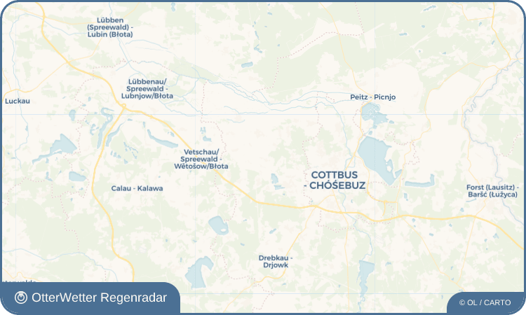 OtterWetter Regenradar-Widget Papitz - Popojce