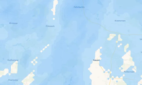Regenradar Vorschaubild - Aktuelle Niederschläge in Paulinenaue und Umgebung