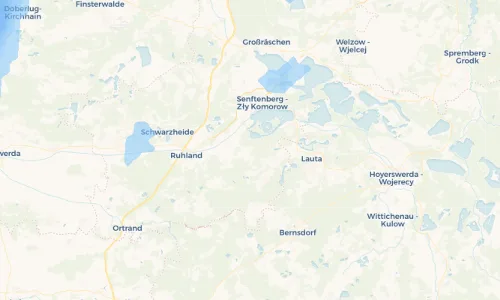 Regenradar Vorschaubild - Aktuelle Niederschläge in Peickwitz - Tśikojce und Umgebung