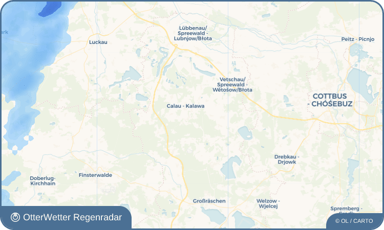 OtterWetter Regenradar-Widget Plieskendorf - Wjelchna