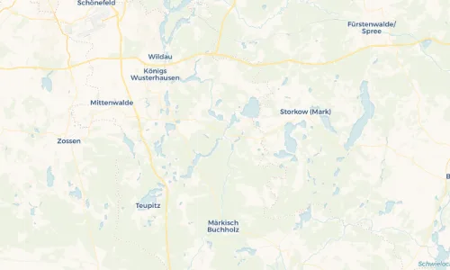 Regenradar Vorschaubild - Aktuelle Niederschläge in Prieros und Umgebung