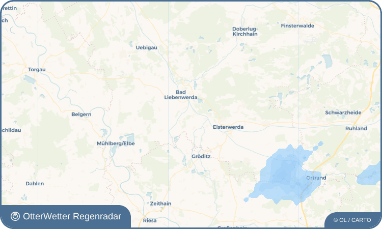 OtterWetter Regenradar-Widget Prieschka