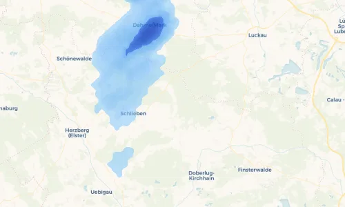 Regenradar Vorschaubild - Aktuelle Niederschläge in Proßmarke und Umgebung