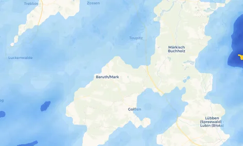 Regenradar Vorschaubild - Aktuelle Niederschläge in Radeland und Umgebung
