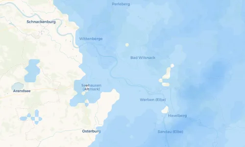 Regenradar Vorschaubild - Aktuelle Niederschläge in Rühstädt und Umgebung